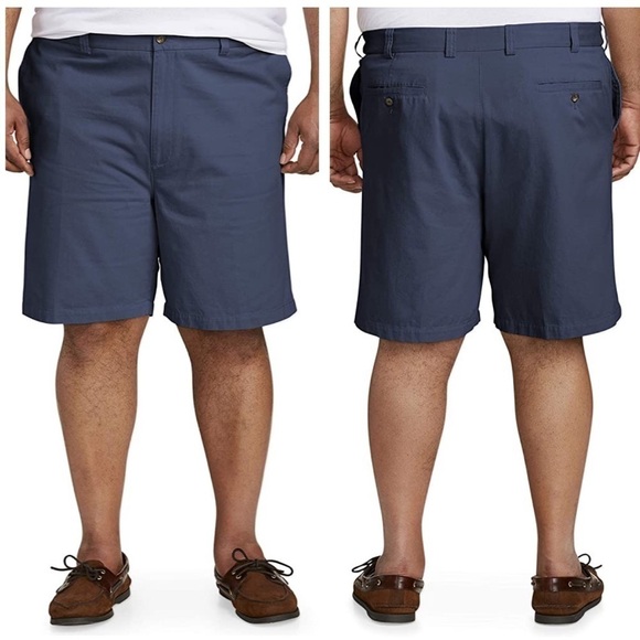 NEW Amazon Essentials men's navy flat front shorts - Picture 1 of 4